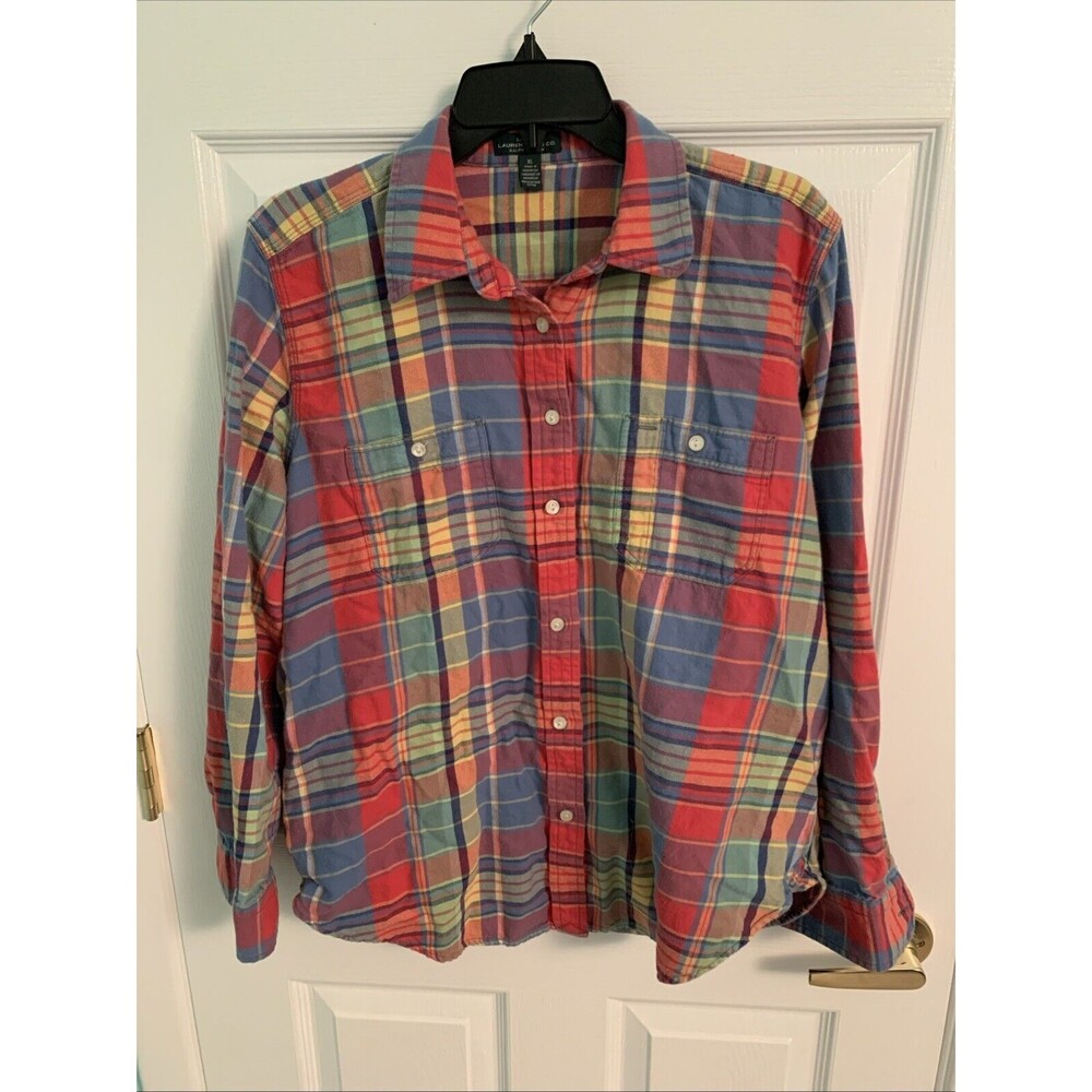 Lauren Ralph Lauren Multicolor Plaid Button Down Shirt